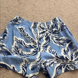 H&M Blue and White Cargo Shorts